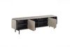 KAWOLA Lowboard AVRIL TV-Board 4 Türen Eiche grau 56 x 40 x 200 cm Bild 5
