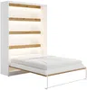 Vente-unique - RAPILI Bett Holz, Platte BeigeWeiß - B 50 cm239,2 cm x H 225,2 cm x L 159 cm Bild 5