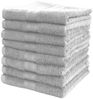NatureMark Handtücher Handtuch 500gsm (8er-Set), 100% Baumwolle (8-St), 8X Frottier Handtücher mit Aufhänger, 50 x 100cm, Silber grau Bild 5
