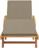 vidaXL Sonnenliege Taupe 200 x 67 x 84 cm Massivholz Akazie 4105530 Bild 4