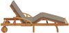 vidaXL Sonnenliege Taupe 200 x 67 x 84 cm Massivholz Akazie 4105530 Bild 5