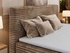 Boxspringbett mit Bettkasten TILION, Bett 140x200 cm mit 7-Zonen-Multipocket-Kern H3, Cord Boxspringbett, Polsterbett, Topper Visco - Braun Cord Bild 5