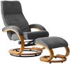 Home affaire Relaxsessel mit Hocker PARIS neu: Cord - OTTO. Verlässliche Qualität. (bestehend aus Sessel und Hocker), manuelle Relaxfunktion mit Drehfunktion, neu: Cord-Bezug Bild 2