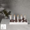 LED Kerzenleuchter ,Julia', Holzmotive Lebkuchen, 5-flammig Bild 3