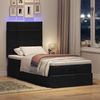 vidaXL Ottoman-Bett mit Matratze & LEDs Schwarz 90x200 cm Stoff 3313977 Bild 3