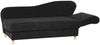 Recamiere mit Armteil rechts klappbar Katia Bezug Veloursstoff Buche natur / schwarz 22701 Bild 3