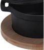 Excellent Houseware Gusseisen Servierplatte auf Brett Tablett universal Bild 1
