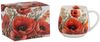 DUO FLOWER CLASSIC Fassbecher 430 ml POPPIES New Bone China Porzellan Bild 3