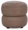 Hocker Gabby aus Boucle-Stoff, Braun, 41 x 41 x 39 cm Bild 2