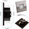 Maxkomfort LED Wandstrahler 6103, LED fest integriert, Warmweiß, 3000K, Treppenbeleuchtung Bild 3