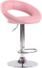 CLP 2er Set Barhocker Olinda Kunstleder höhenverstellbar und drehbar,pink chrom Bild 3