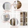 SEEZSSA Garderobenschrank Kleiderschrank mit Transparenten Türen 10 Fächer 6 Türen Aufhängung, Kleiderschrank für das Schlafzimmer Wohnzimmer Diele 170x69x50cm Bild 4