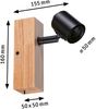 Paulmann 66770 Spotlight Arvid 1-flammig E27 230V max. 20W Schwarz Holz Bild 2