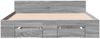 vidaXL Bettgestell mit Schubladen Grau Sonoma 135x190 cm Holzwerkstoff 3280774 Bild 4