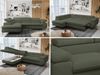 Mks Möbel 'Peter L-form' Ecksofa mit Bettfunktion, Bettkasten & einstellbaren Kopfstützen, Grün, Boucle, links Bild 2