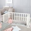 roba Beistellbett 'roba Style' grau - Matratze - Nestchen - Barriere - für alle Elternbetthöhen - Weiß Bild 2