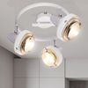 LED Deckenleuchte, Chrom, weiß, Spots verstellbar, 25 cm Bild 4