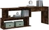 vidaXL Eckschreibtisch Räuchereiche 200x50x76 cm Holzwerkstoff 815423 Bild 4