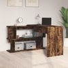 vidaXL Eckschreibtisch Räuchereiche 200x50x76 cm Holzwerkstoff 815423 Bild 3