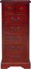vidaXL Kommode Braun 45 x 35 x 100,5 cm Massives Mahagoni Holz 42009934 Bild 5