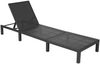 Poly-Rattan Sonnenliege HWC-A51, Relaxliege Gartenliege Liege ~ Premium anthrazit, Kissen creme Bild 5