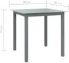 vidaXL Gartentisch Hellgrau 80x80x74 cm Aluminium und Glas 312203 Bild 5