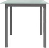 vidaXL Gartentisch Hellgrau 80x80x74 cm Aluminium und Glas 312203 Bild 3