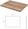 Waschtisch Unterschrank 60 cm Kaschmir Waschtischplatte Eiche Nb. IRAKLIO-56-CASHMERE B/H/T ca. 60,4/48,5/46 cm Bild 5