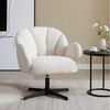 WAHSON OFFICE CHAIRS Loungesessel Drehbarer Polstersessel mit Armlehne aus Kunstfell/Samt Bild 2