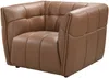 Vente-unique - DUGORI Sessel Leder Braun - B 92,5 cm x H 74 cm x L 106,5 cm Bild 3