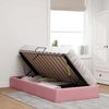 vidaXL Ottoman Bettgestell mit Speicher Rosa 90 x 190 cm Samt 3442855 Bild 4