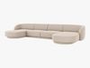 Micadoni Panorama-Sofa Miley 5-Sitzer Chenille Eden Beige Bild 2