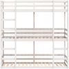 vidaXL Dreifach-Etagenbett Weiß 75x190 cm Massivholz Kiefer 3284261 Bild 5