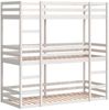 vidaXL Dreifach-Etagenbett Weiß 75x190 cm Massivholz Kiefer 3284261 Bild 3