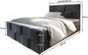 Masseno Boxbett MONA 160x200 cm mit Bonell Matratze und Topper Bild 3