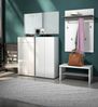 Schuhkommode >Atrium< in weiß, Holzwerkstoff - 120x115x34cm (BxHxT) Bild 5