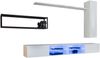 Hängende Wohnwand Switch M4 in Weiß und Schwarz 300 x 170 cm 6-teilig Bild 2