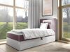 Boxspringbett 'Gladino Junior 1' rosa 90x200 cm Rechts Bild 2