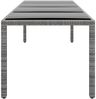 vidaXL Gartentisch 250x100x75 cm Hartglas und Poly Rattan Grau 310593 Bild 3