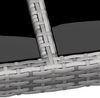 vidaXL Gartentisch 250x100x75 cm Hartglas und Poly Rattan Grau 310593 Bild 4