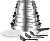 Tefal Topf-Set Tefal Ingenio Emotion Kochgeschirr, 13-teilig, Edelstahl, stapelbar, Edelstahl (13-tlg), Titanium X2 Beschichtung Bild 4