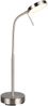 LED Akku Schreibtischlampe MORENO dimmbar mit Flexarm, Silber Höhe 45cm Bild 2