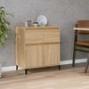 Sideboard, Kommode Sonoma-Eiche 60x35x70 cm Holzwerkstoff j2975p Bild 2