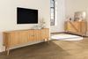 riess-ambiente Lowboard VALHALLA WOOD 160cm natur · TV-Schrank mit 2 Schiebetüren & 4 Fächer (Einzelartikel, 1 St), Wohnzimmer · Eiche · Retro Design Bild 3