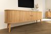 riess-ambiente Lowboard VALHALLA WOOD 160cm natur · TV-Schrank mit 2 Schiebetüren & 4 Fächer (Einzelartikel, 1 St), Wohnzimmer · Eiche · Retro Design Bild 4