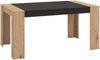 Esstisch Esszimmertisch 154x90 cm Holztisch Küchentisch Tisch Holz Massiv Eiche Schwarz Bild 5