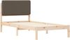 vidaXL Bettgestell mit gepolstertem Kopfteil Taupe 80 x 200 cm 877942 Bild 4
