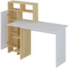 Vente-unique - MONTOLANIA Büromöbel Holz, Platte BeigeWeiß - B 60 cm x H 112,3 cm x L 136 cm Bild 5