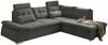 Ecksofa Couch NALO Sofa Schlafcouch Bettsofa braun-schwarz (stone) L-Form rechts Bild 5