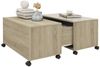 vidaXL Couchtisch Sonoma-Eiche 75x75x38 cm Holzwerkstoff 806870 Bild 3